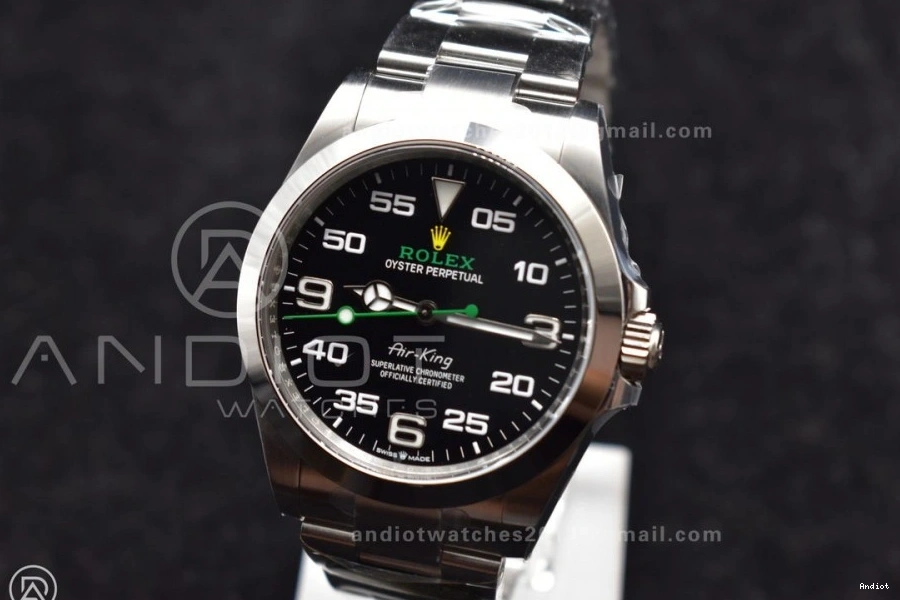 Steel Black VR3230 Bracelet 904L 1:1 Edition SS on Best Dial 126900 Clean Air-King 0308